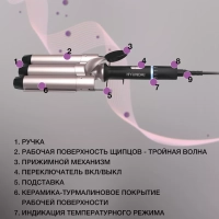 Щипцы H-HS1477 130Вт черный