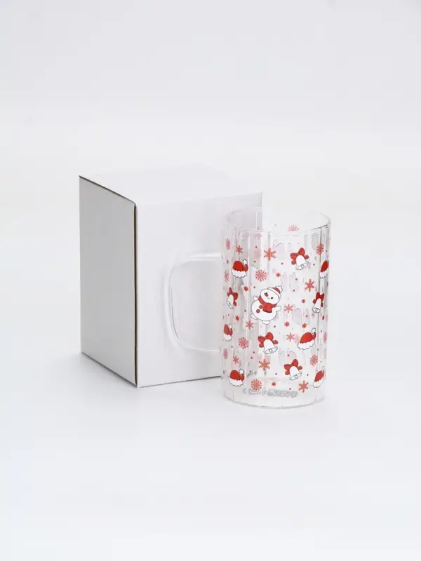 Кружка стеклянная &laquo;Новый год&raquo;, 350 мл