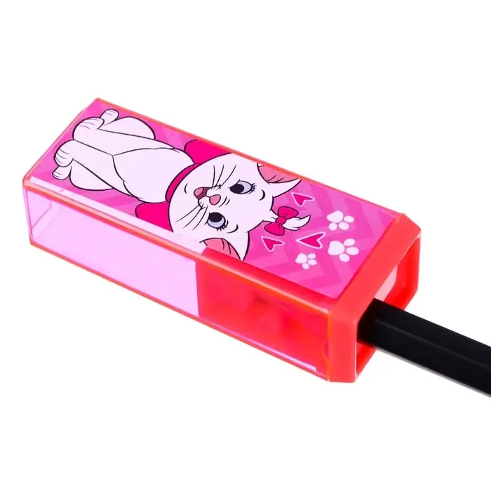 Точилка пластиковая прямоугольная, &laquo;Коты аристократы&raquo;