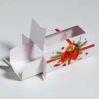 Коробочка для макарун &laquo;Подарок&raquo; 12 х 5,5 х 5,5 см