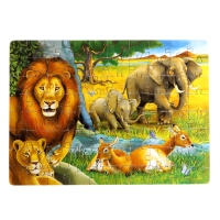 Пазл &laquo;Обитатели саванны&raquo;, 80 деталей