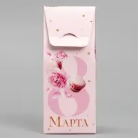 Коробка складная &laquo;8 марта&raquo;, 5.7 х 14.5 х 3.5 см