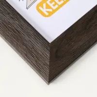 Фоторамка для фото 21х30 см (с ножкой) "Luxe Elegance" пластик, коричневый, (пластик экран)