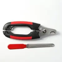 Набор по уходу за когтями: когтерез боковой (отверстие 11мм) и пилка, микс цветов