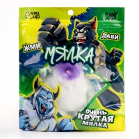 Мега мялка антистресс тянучка &laquo;Снежная ярость&raquo;, в пакете, с песком