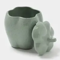 Горшок для запекания "Перец" 0,65л,"Гармония"  цвет зеленый