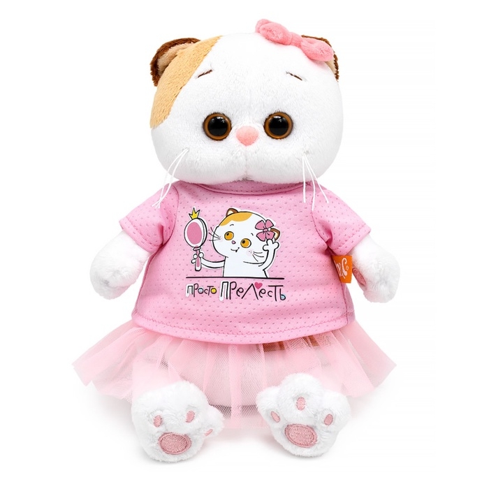 Мягкая игрушка "Ли-Ли в футболке с принтом "Просто прелесть", 18 см LKm18-003