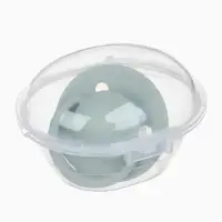 Соска - пустышка классическая, латекс, цв.серо-зелёный, в контейнере, от 6 мес., M&B