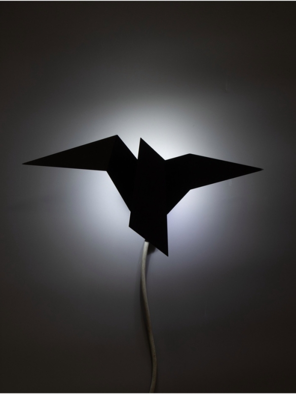 Светильник Crow 1х10Вт GU10 черный 35х18х10см