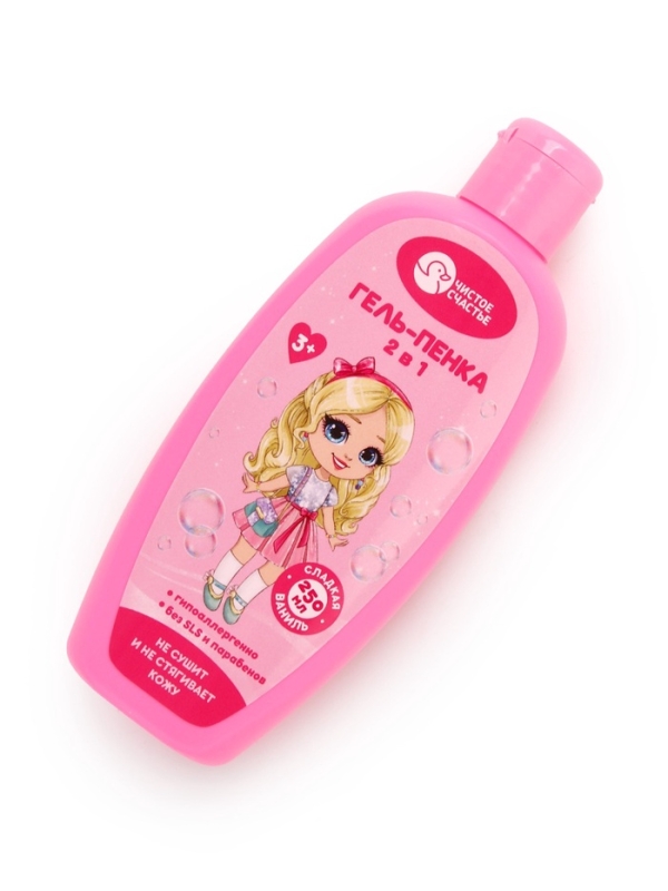 Сказочная пена для ванны для девочки, аромат сладкой ванили, 250 мл.