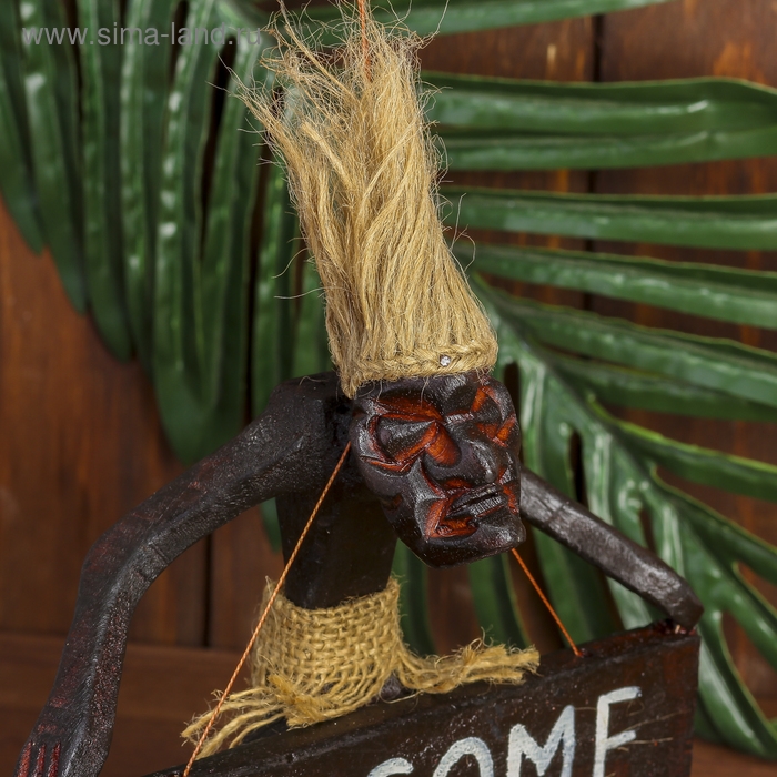 Сувенир табличка &laquo;Абориген Welcome&raquo;, 17&times;15&times;6.5 см, дерево