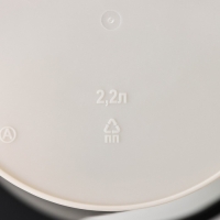 Кашпо для цветов со вставкой &laquo;Лея&raquo;, 2,2 л, цвет бежевый