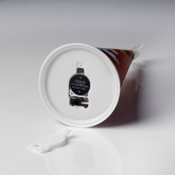 Светодиодная фигура &laquo;Ёлка со снеговиками&raquo; 7.5 &times; 21 &times; 7.5 см, пластик, батарейки CR2032х1 (в комплекте), свечение мульти