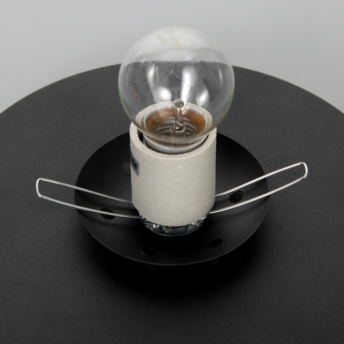 Светильник "Шар" 1хЕ27 черный 15х15х18см BayerLux