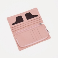 Кошелёк женский на магнитах, цвет пудровый