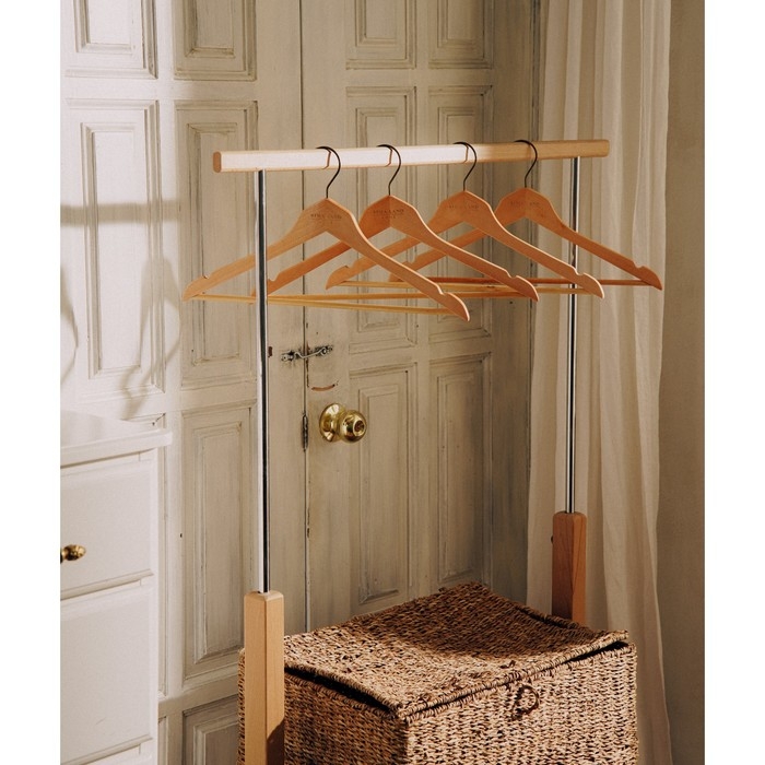 Плечики - вешалки для одежды SL Home, 4 шт, дерево лотос, 44&times;24,5 см