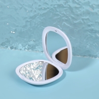 Зеркало складное &laquo;Флаконы&raquo;, 7,5 &times; 7,5 см, цвет нежно - розовый