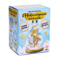 Набор для творчества &laquo;Новогодний ночник&raquo;, деревянные вставки, снеговик