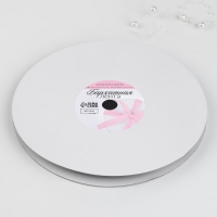 Лента бархатная, 6 мм, 18 &plusmn; 1 м, цвет чёрный №03