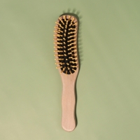 Расчёска массажная, деревянная, 5 &times; 22 см, цвет &laquo;светлое дерево&raquo;