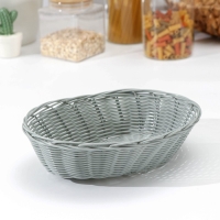 Корзинка для подачи Доляна &laquo;Плуг&raquo;, 25&times;18&times;6,5 см, цвет серый