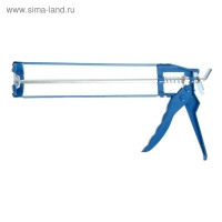 Пистолет для герметика ТУНДРА, усиленный, скелетный, шестигранный шток, 225 мм