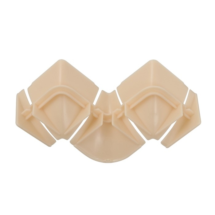 Набор комплектующих к плинтусу для столешницы "Идеал" Слоновая кость Глянцевая