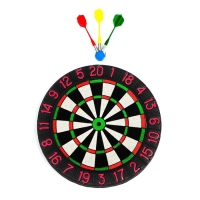 Дартс "В цель", d-35 см, толщина 2 см, 3 дротика, дротик 14.2 х 3.2 см