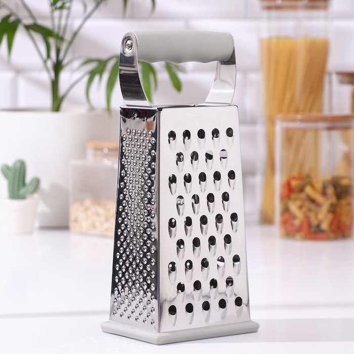 Тёрка Magistro Gate, 4 грани, 10,5&times;8,5&times;25,5 см, цвет серый