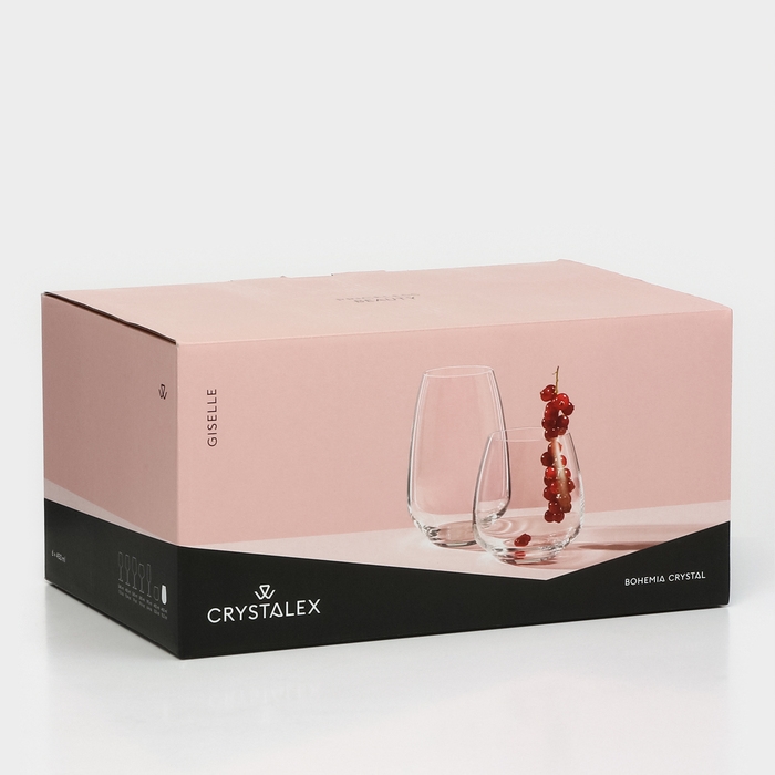 Набор стеклянных стаканов &laquo;Жизель&raquo;, 450 мл, 6 шт