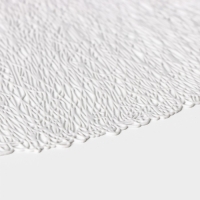 Набор салфеток сервировочных на стол Доляна &laquo;Соломка&raquo;, d=38 см, 4 шт, цвет светло-серый