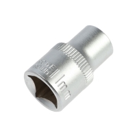 Головка торцевая шестигранная ТУНДРА, под квадрат 1/2", 11 мм, CrV