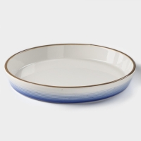 Форма для запекания из фарфора Доляна &laquo;Космос&raquo;, 1000 мл, d=25 см, цвет синий