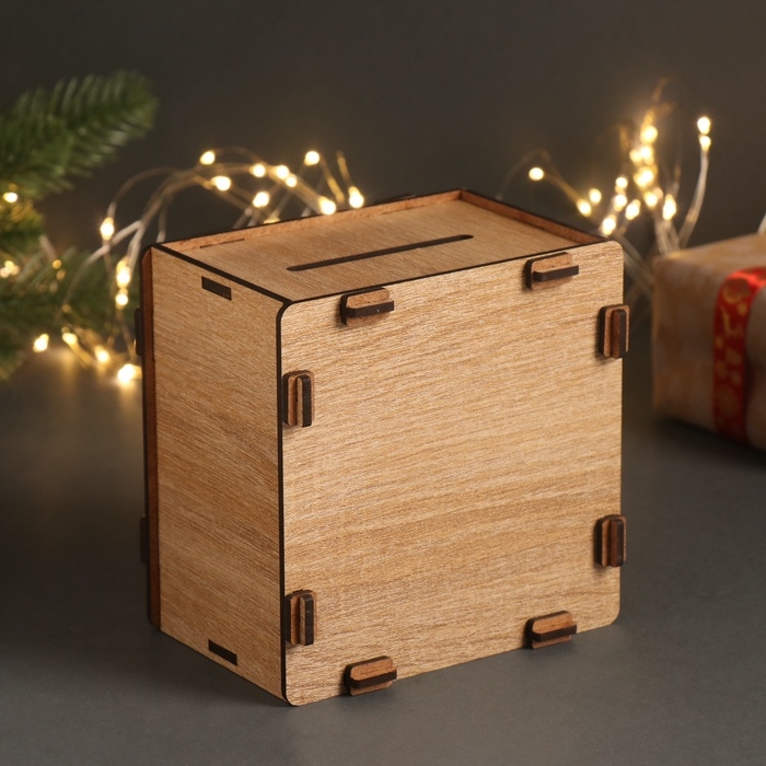 Новогодняя копилка "Ёлка" 12х12х9 см