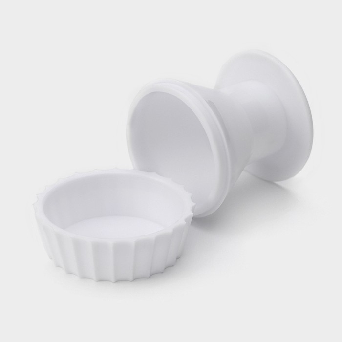 Пресс для формирования тарталеток ребристый, 6,8&times;7 см, цвет белый