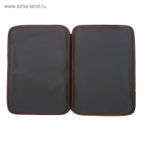 Папка для черчения и рисунков А3, 470 х 350 х 20 мм с ручками, текстильная, факрута "песок" 600D, Стандарт Calligrata серая