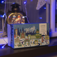 Гирлянда &laquo;Бахрома&raquo; 4 &times; 0.6 м, IP44, прозрачная нить, 180 LED, свечение синее, мерцание белым, 220 В