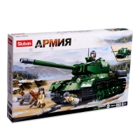 Конструктор Армия ВОВ &laquo;Советский танк&raquo;, 2 варианта сборки ИС-2 и ИСУ-152, 845 деталей