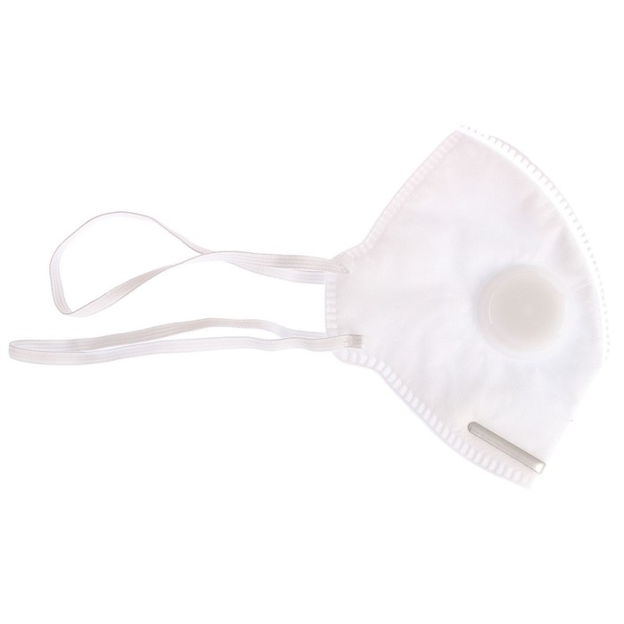 Полумаска фильтрующая складная с клапаном FFP1  в индивидуальной упаковке