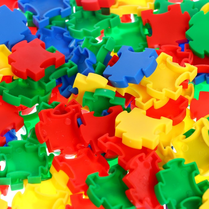 Конструктор обучающий &laquo;Умные пазлы&raquo;, 138 деталей, набор карточек