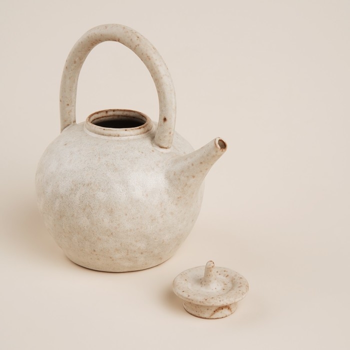 Чайник заварочный керамический SL Home &laquo;Виенто&raquo;, 650 мл, 15&times;12&times;16,5 см, цвет бежевый