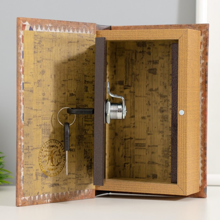 Сейф дерево книга "Письмо во Францию" кожзам 17х11х5 см