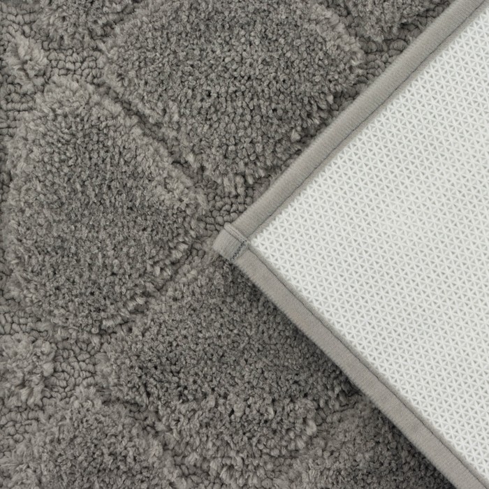 Коврик для дома Доляна &laquo;Шамбор&raquo;, 40&times;60 см, цвет серый