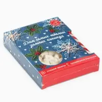 Подарочный набор новогодний &laquo;Для тёплых каникул&raquo;: маршмеллоу, вкус: пломбир 50 г., леденец, вкус: клубника, 15 г.