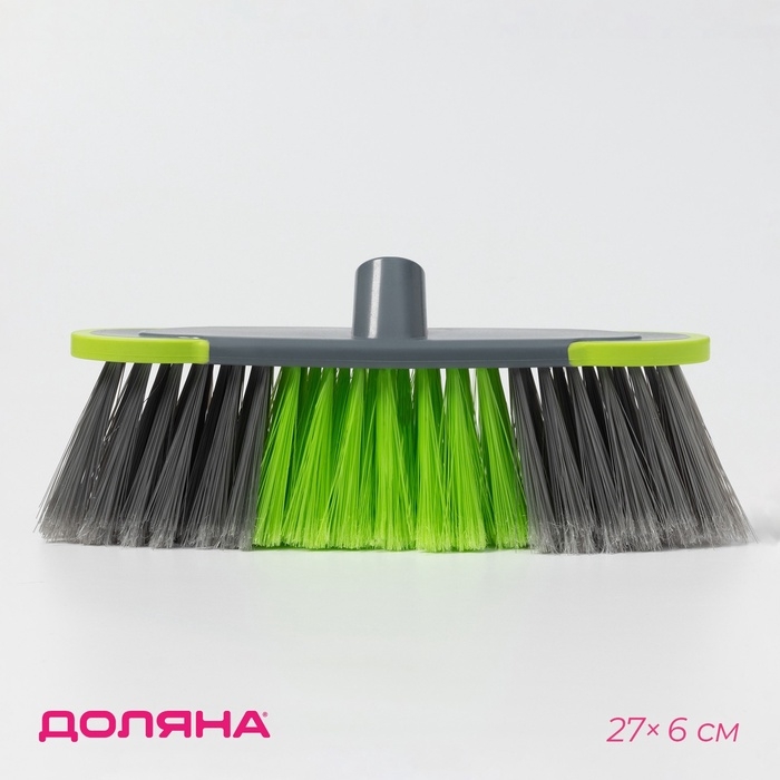 Щётка для пола Доляна, комплектующее, 27&times;6 см, зелёная