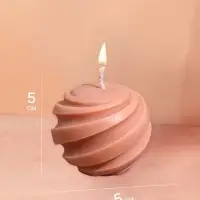 Свеча фигурная формовая &laquo;Шар&raquo;, 5&times;5&times;5 см, соевый воск, МИКС