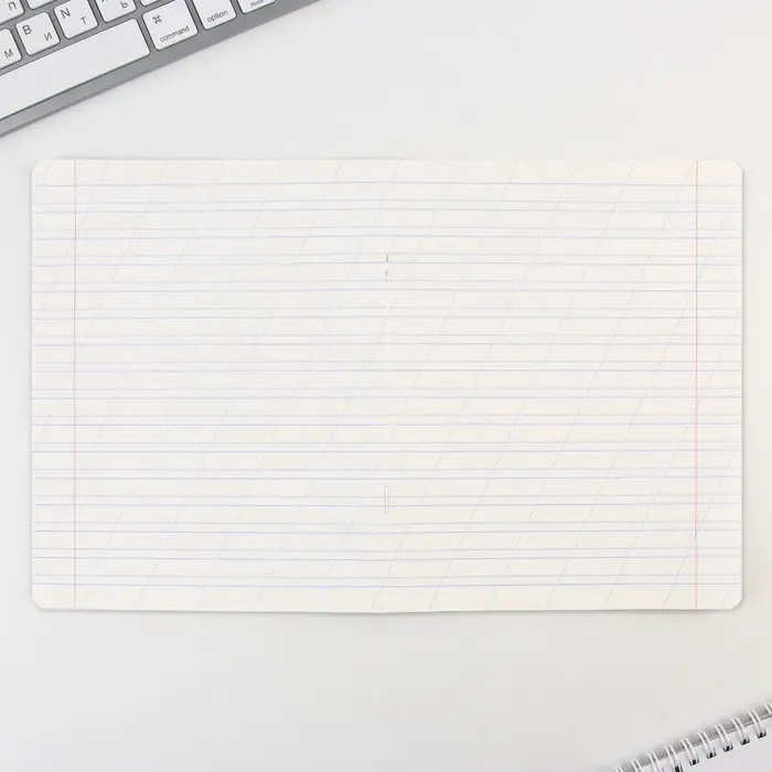 Тетрадь 12 листов в косую линейку, А5, на скрепке, блок №1 &laquo;Школьные принадлежности&raquo; МИКС