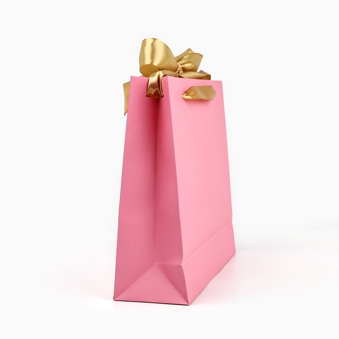 Пакет ламинированный с лентой &laquo;С днём рождения&raquo;, M 30 х 9 х 26 см