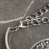 Браслет ассорти &laquo;Бирюзовый мир&raquo; круг, цвет голубой в серебре, L=19 см