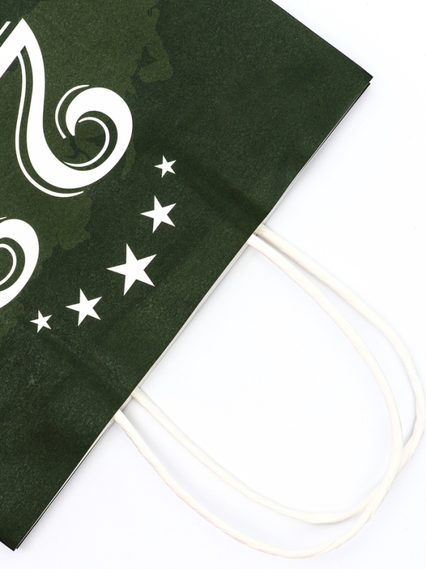 Пакет подарочный крафт "С 23 Февраля!" 21 х 11 х 27 См